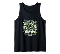 Green Graffiti Vibes - Eco Warrior Vector Art Tank Top