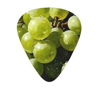 Green grapes Printed pick set - 12 pieces, thin, medium and thick guitar picks, suitable for guitar, bass, electric guitar and ukulele