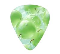Green Grapes Stylish and durable guitar picks, three types of thin, medium and heavy guitar picks (12 pieces), suitable for guitar, bass, electric guitar, ukulele,