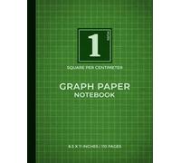 Green Graph Paper Notebook | 1 Square Per Centimeter: Perfect for Students and Teachers | Refreshing Green | A Metric Choice for Accurate Planning | 110 Pages | 8.5" x 11"