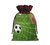 Green Grass Soccer Drawstring Bags Gift Mailing Bags Wedding Christmas Storage Bag Fabric Gift Wrap Storage
