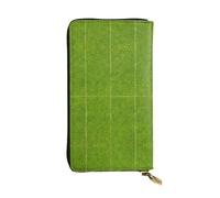 Green Grassland Printed Clutch (7.5x4.1 in) | Leather Wallet