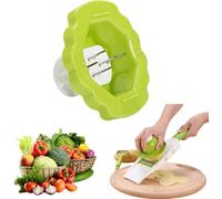 Green Grater Finger Protection Holder, Safety Food Slicer Veggie Shredder Vegetable Slicing Finger Protector, Home Kitchen Tools Fruit Slicer Veggie Cutter Hand Guard, for Grater Cutting