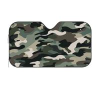 Green Grey Black Camo Print Car Windshield Sun Shade