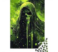 Green Grim Reaper 1000 Piece Recycled Paper Puzzle Adults Reusable Stress Relief Brain Teaser 70x50cm/1000pcs
