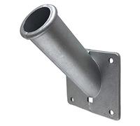 Green Grove Products Aluminum Flag Pole Bracket Mount - Fits Most 1.25 Inch Flag Poles - Gray