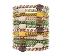 L. Erickson Grab & Go Ponytail Holders Set of 12 - Cadet