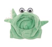 Green Hat Adjustable Polyester One Size Pet Crocodile | Cosplay and Birthday Use, Comfortable Fit, Keeps Pets Cool, Decorative Styling for Dogs