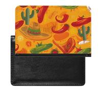 Green Hat And Chili Pepper Passport Cover Protector Rfid Blocking Passport Holder Id Card Holder Secure Travel Wallet Organizer for Passport Tickets Credit Cards, style, One Size