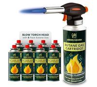Green Haven Blow Torch for Cooking | Butane Gas Blowtorch - Refillable BBQ