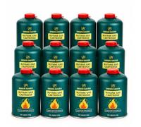 Green Haven C500 Camping Gas Canisters 12 Pack | EN417 Gas Cartridges