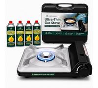 Green Haven Camping Stove | Compact Portable Gas Stove Single Burner Hob