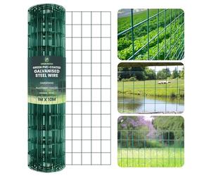 Green Haven Chicken Wire Garden Fence | Galvanised Wire Mesh Roll 1Mx10M