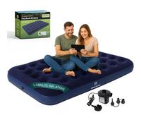 Green Haven Double Airbed with Electric AC Pump - Inflatable Mattress for 2