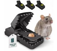 Green Haven Reusable Mouse Trap 4 Pack Mouse Traps For Indoors And Outdoors, Highly Sensitive Mousetrap Catcher