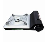 GREEN HAVEN Ultra Slim Portable Butane Gas Stove - Compact Single Burner Camping Cooker for Indoor & Outdoor Use, Lightweight Tabletop Gas Hob with Piezo Ignition, Heat Control & Carry Case