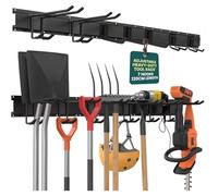 Green Haven Wall Mounted Garage Shelving Unit |Shed & Garden Tool Organiser