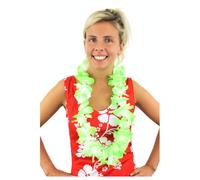 Green Hawaiian Lei I Love Fancy Dress Green 12 Pack