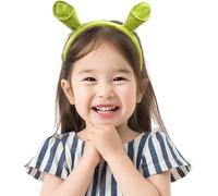 Green Headband, Halloween Headband, Fun Ears Headband Accessories Cosplay Themed Party Toy for Halloween Carnival Fancy Dress Costume Adult Kids