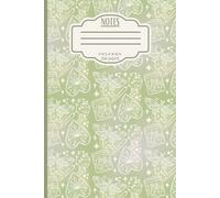 Green Herbal Botanical Composition Notebook: Cannabis Leaf Spiritual Notebook Journal - Aesthetic Green Herbal Hemp Notes Book, 200 Pages, 7.5x9.75, Plant Lover Gift