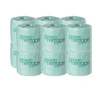 Green Heritage, 2-Ply Toilet Paper, 500 Sheets per Roll, 12 Rolls
