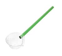 Green High Borosilicate Glass Teaspoon for Tea Rooms and Restaurants | Crystal Finish, Fine Polished Handle, Easy to Clean and Comfortable Grip for Serving Tea