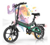 (Green) HITWAY Electric Bike 250W 16" Fold E bike, up 70KM