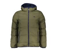 Green Hooded Jacket with Embroidery - male - La Martina - Winter Jackets - Green - M - Jackets M