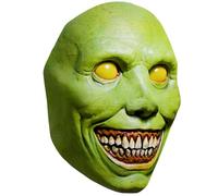 Green Horror Mask for Adults - Realistic Latex Scary Halloween Face Cover, Ideal for Cosplay, Haunted Houses & Terror Parties