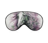 Green Horse Eye Mask for Women & Men, Breathable & Adjustable Eye Cover, Ultra Soft Sleep Mask, Lightweight Travel Blindfold for Airplane, Nap, Night Sleeping