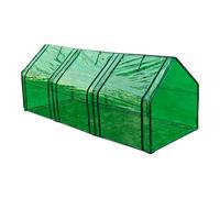 Garden Greenhouse PVC Cover Walk in Green Shade Plant Hot House Storage 0.9x2.4m