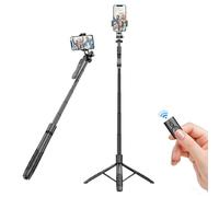 GREEN HOUSE Selfie Stick Phone Tripod with Remote Controller. 360°Rotatable, Lightweight, Antishake, Compatible with iPhone, Samsung Galaxy, Google, etc. Extendable Upto 62" fordable min 13"