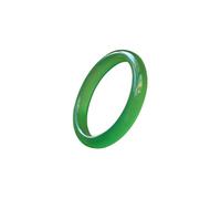 Green Ice Jade Bangle Bracelet for Women Natural Chalcedony Bangle Bracelet Good Luck Bangle Round Green Jade Stone Bangle for Woman Birthday Wedding(bianyusui Bangle3, 60-61mm)