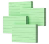 Green Index Cards 3x5 Ruled Note Cards, 200 PCS Lined Index Cards Flashcards, 180 GSM Heavyweight Notecards 3x5 Lined Flash Cards for Studying School Notes Taking, 3 x 5 Index Cards Ruled Study Cards