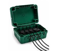 Green IP54 Weatherproof Outdoor Electrical Box for Extension Leads (Green)