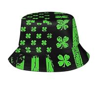 Green Irish Clover Flag Outdoor Sun Fisherman's Hat Bucket Caps Breathable Beach Hats for Men Women