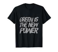 Green is The New Power Awareness - Eco Warrior Statement T-Shirt
