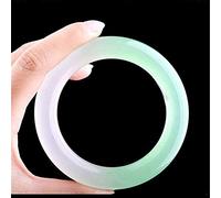 Green Jade Bracelet, Jade Bangle, Natural Genuine ice Jade a Goods Fluttering Green Bracelet Jewelry Jewelry Box Packaging,64mm