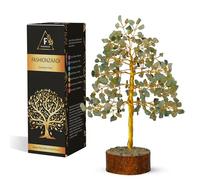 Green Jade Chakra Tree of Life, Crystal Tree for Positive Energy, Feng Shui Home Decor - Handmade Gemstone Tree, Money Tree Bonsai - Green Healing Crystals, Wealth & Good Luck Stones Spiritual Gift