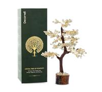 Green Jade Crystal Tree - Made with Crystals and Stones - Jade Stone Gemstone Tree -Crystal Gifts - Meditation Gifts - Feng Shui Decor - Holistic Gifts for Women - Spiritual Room Decor.