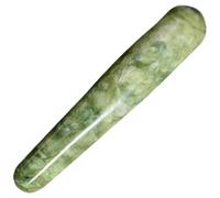 Green Jade Massage Pen Gua Sha Relief Acupressure | Lightweight Portable Design, Facial and Body Use, Smooth Polished Finish, Green Jade Stone