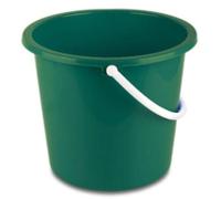 Green Jantex Round Plastic Bucket 10Ltr Dimensions 260(H) x 280(W) x 295(D)mm