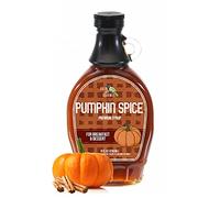 Green Jay Gourmet Pumpkin Spice Syrup Premium Breakfast Syrup with Pumpkin, Spices & Lemon Juice All Natural, Non GMO Pancake Syrup, Waffle Syrup & Dessert Syrup 8 Ounces 1 Bottle