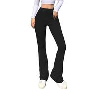Green Jeans Women's Pants Spring and Summer Solid Color Fashion Solid Color Tight High Waist Pants Female High Elastic Bottoming Casual Pants Butt Lifting Jeans for Women (Black, L)