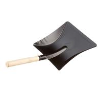 Green Jem 9" Fire Shovel Dustpan Black Metal Coal Ash Wooden Handle