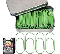 Green Jumbo Big Paper Clips, 60PCS Oversized Large Paperclips 2 inch/50mm Funny Cute Paperclips Bookmarks Planner Clips for Fun Office Supplies School Gifts Wedding Decoration Accessories