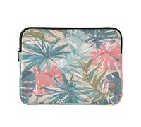 Green Jungle Botany Case Laptop, Quilted 13 in Laptop Sleeve for Women