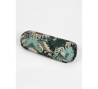 Yoga Studio Organic Buckwheat Floral Meditation Bolster Cushion - Green Jungle