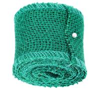 Green Jute Burlap Ribbon Roll 2m for Christmas Bow Making Decoration | 6cm Textured Natural-look Trim, Easy to Work with Crafters, Bouquets, Baskets, Weddings and Parties