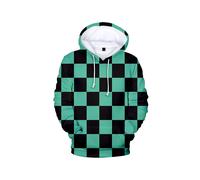 (Green Kamado Tanjirou, S) Slayerkimetsu No Demon Yaiba 3d Printed Hoodie Sweatshirt Pullover Hooded Coat